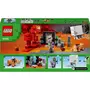 LEGO Minecraft 21255 L'Embuscade au Portail du Nether, Jouet avec Scènes de Bataille et Minifigurines, Figurine Hoglin