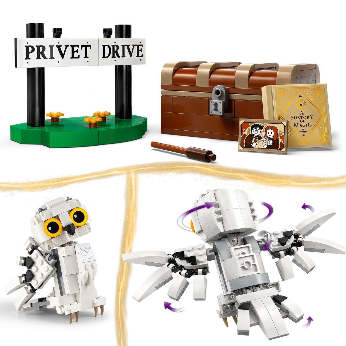 LEGO LEGO Harry Potter 76425 Hedwige au 4 Privet Drive, Jouet de Construction pour Enfants