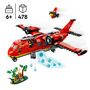 Voir la diapositive 3 : LEGO City 60413 L'Avion de Sauvetage des Pompiers, Jouet avec 3 Minifigurines de Pilote, Pompière