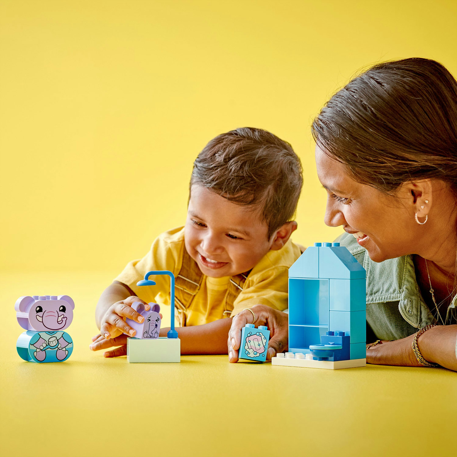 Voir la diapositive 6 : LEGO DUPLO My First 10413 Mes Rituels Quotidiens - Le Bain, Jouet Éducatif pour Bébés, Inclut 2 Figurines d'Éléphants