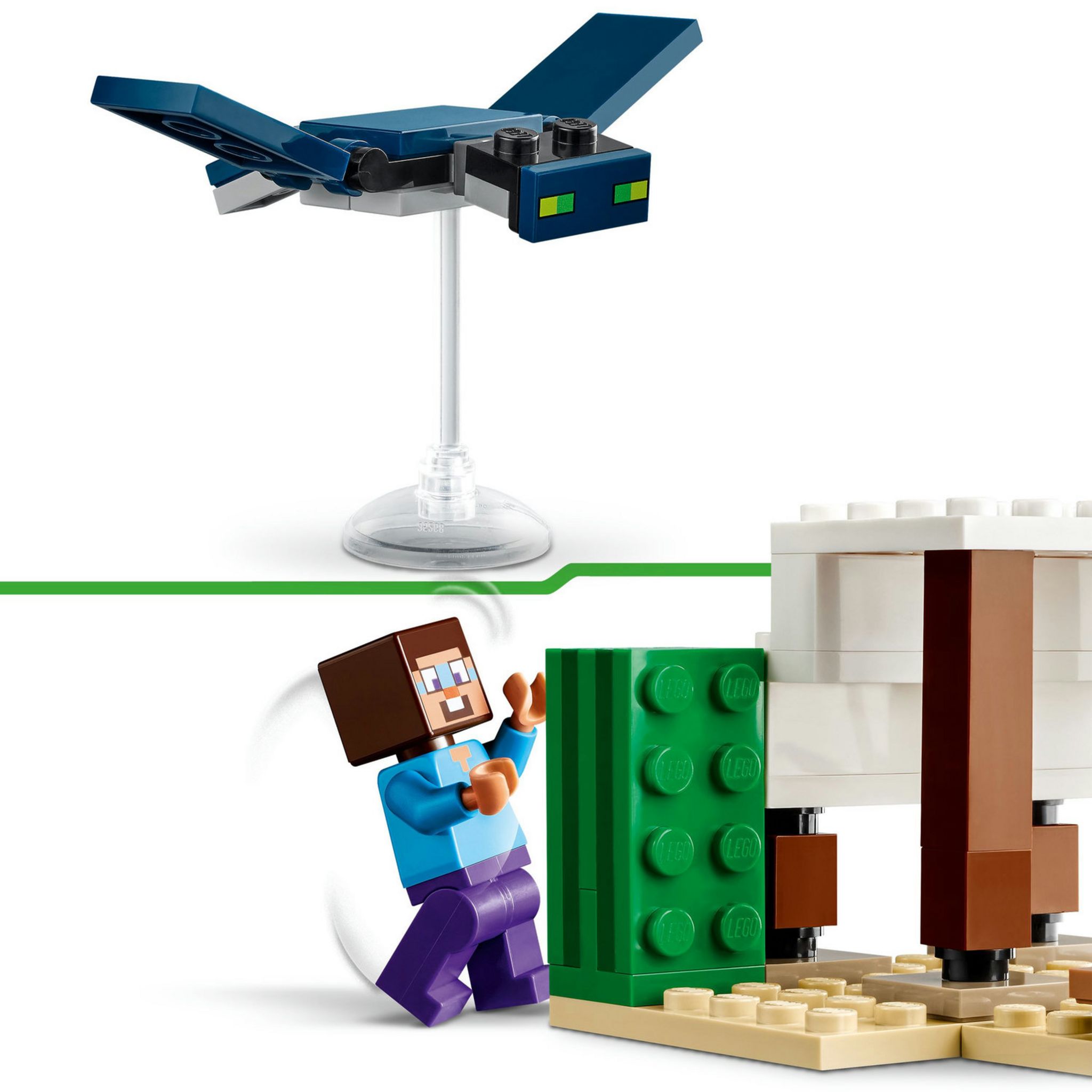 Voir la diapositive 5 : LEGO Minecraft 21251 L'Expédition de Steve dans le Désert, Jouet de Jeu Vidéo, Biome avec Maison et Figurines