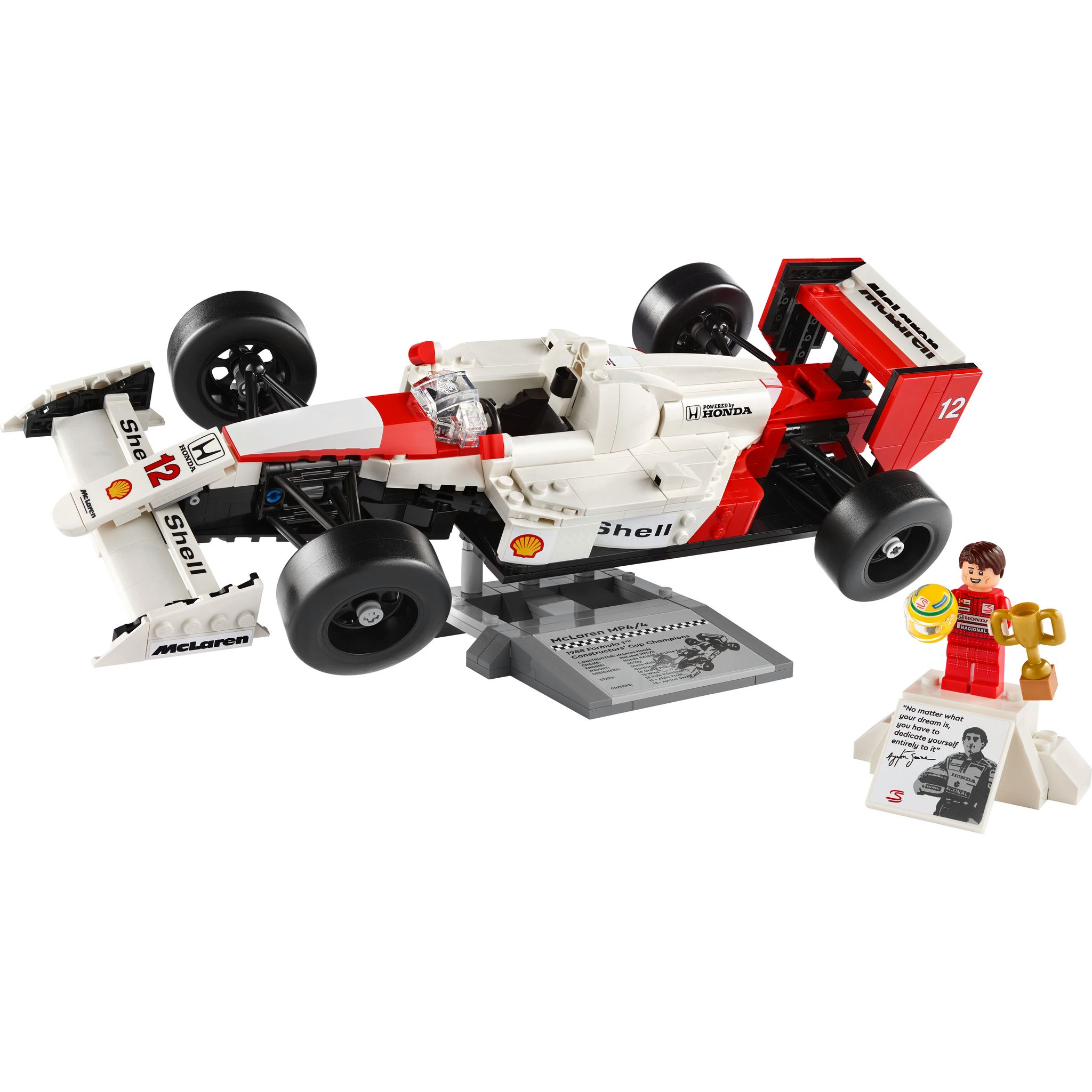 Voir la diapositive 2 : LEGO LEGO Icons 10330 McLaren MP4/4 et Ayrton Senna, Set Modèle Réduit de Voiture pour Adultes