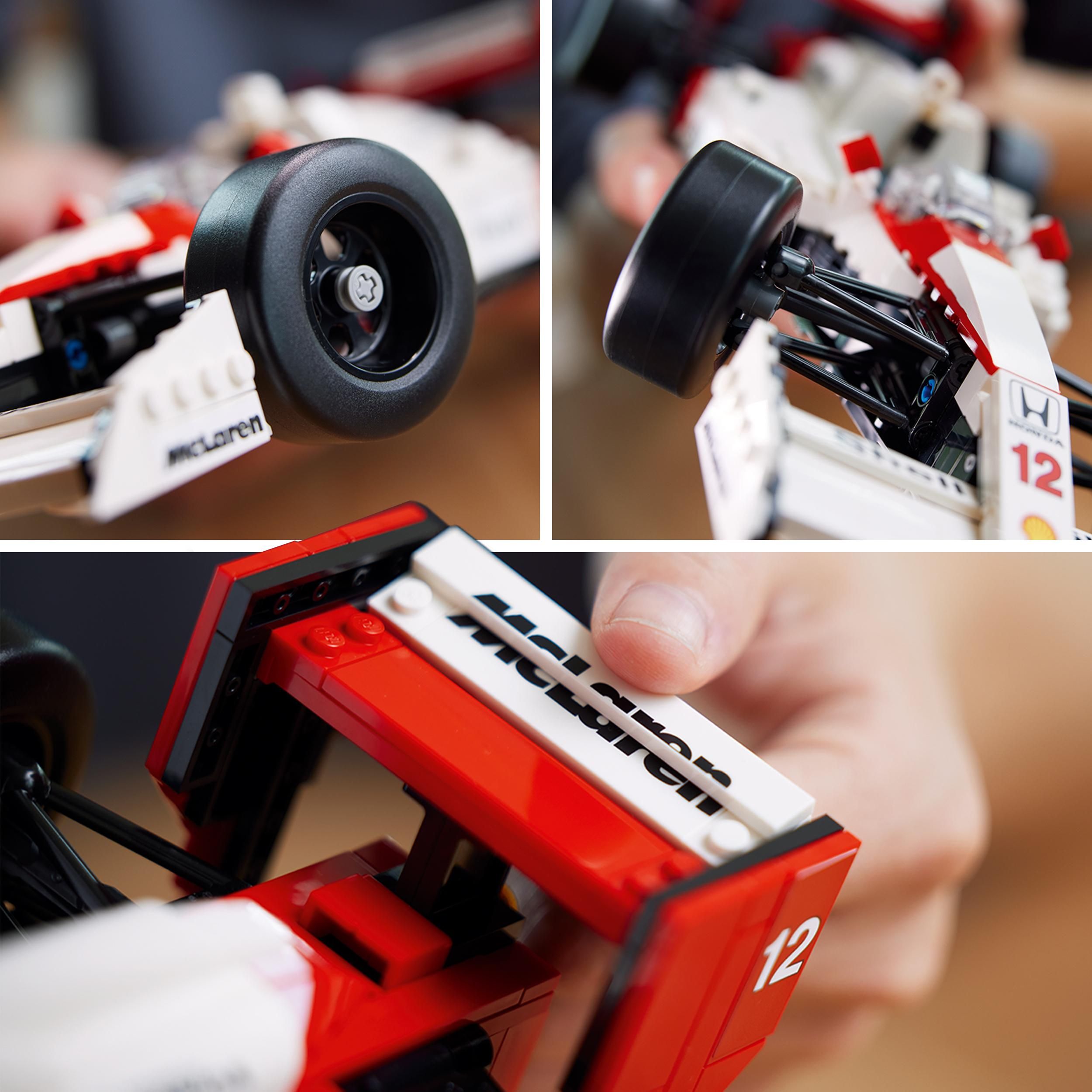 Voir la diapositive 5 : LEGO LEGO Icons 10330 McLaren MP4/4 et Ayrton Senna, Set Modèle Réduit de Voiture pour Adultes