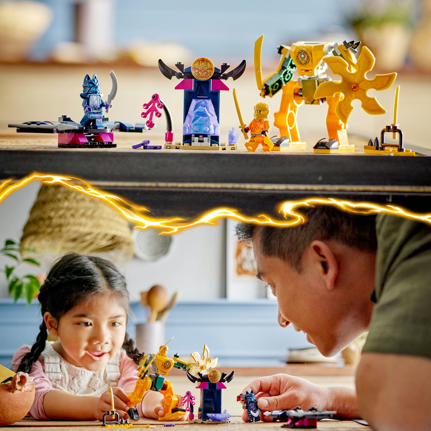 Voir la diapositive 6 : LEGO NINJAGO 71804 Le Robot de Combat d'Arin, Jouet Ninja avec Figurines d'Arin avec Mini-Katana et Robots