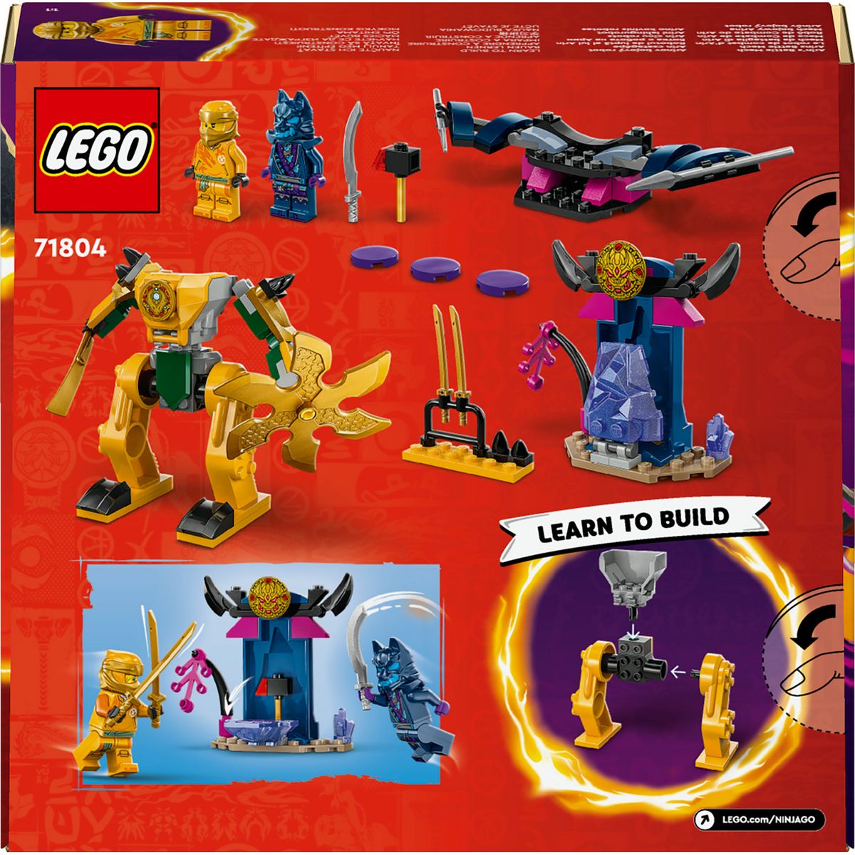 LEGO NINJAGO 71804 Le Robot de Combat d'Arin, Jouet Ninja avec Figurines d'Arin avec Mini-Katana et Robots