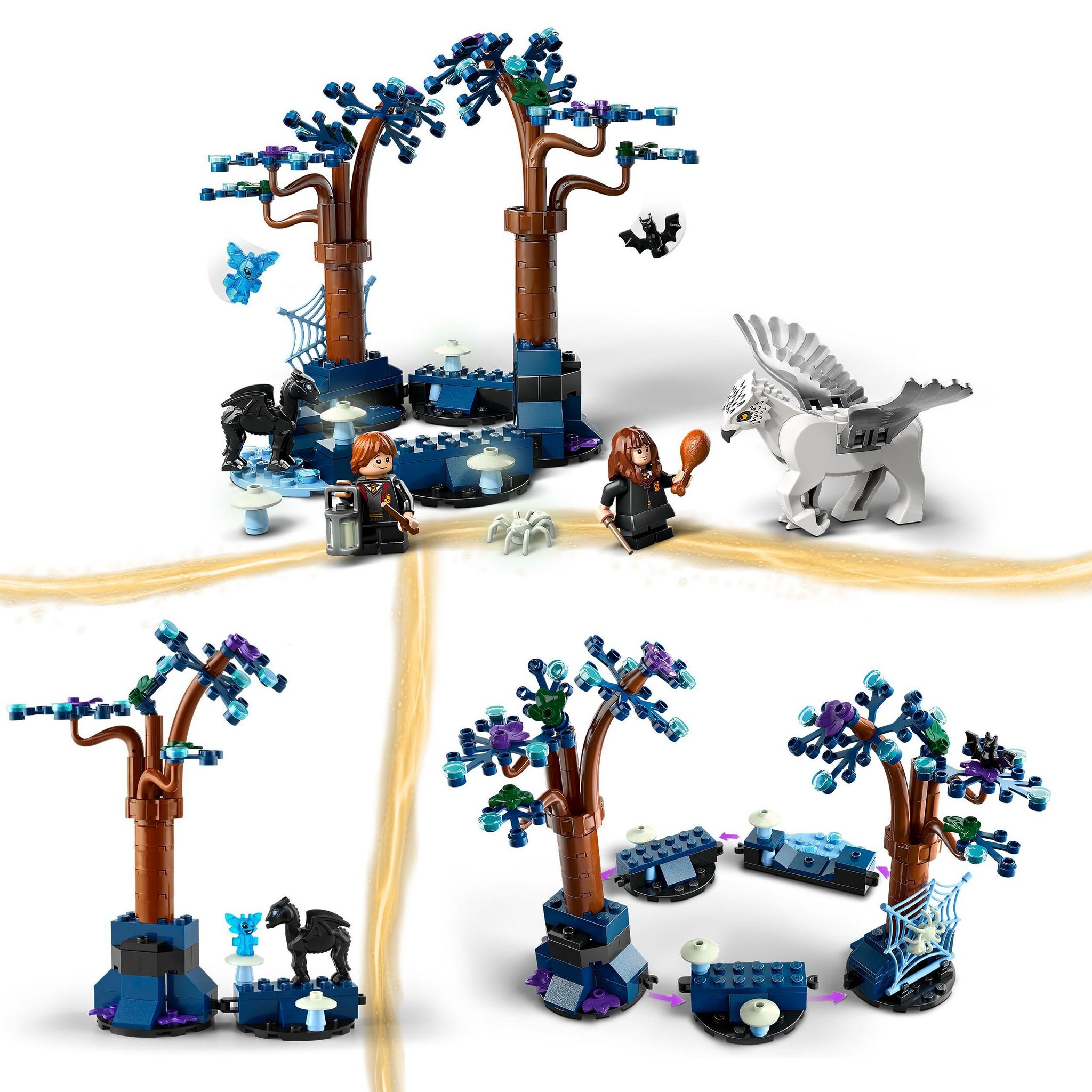 Voir la diapositive 4 : LEGO LEGO Harry Potter 76432  La Forêt Interdite : les Créatures Magiques, Jouet pour Enfants