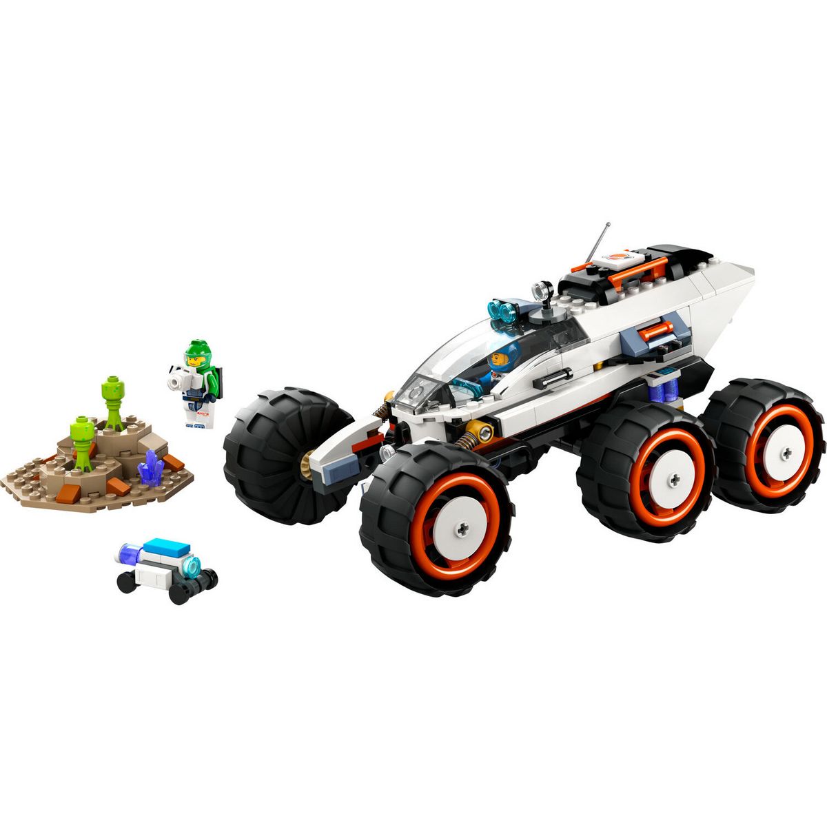 LEGO City 60431 Le Rover d'Exploration Spatiale et la Vie Extraterrestre, Jouet avec 2 Minifigurines, Figurines de Robot