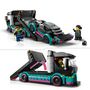 Voir la diapositive 4 : LEGO City 60406 La Voiture de Course et le Camion de Transport de Voitures, Jouet avec Véhicule, Minifigurines de Pilote