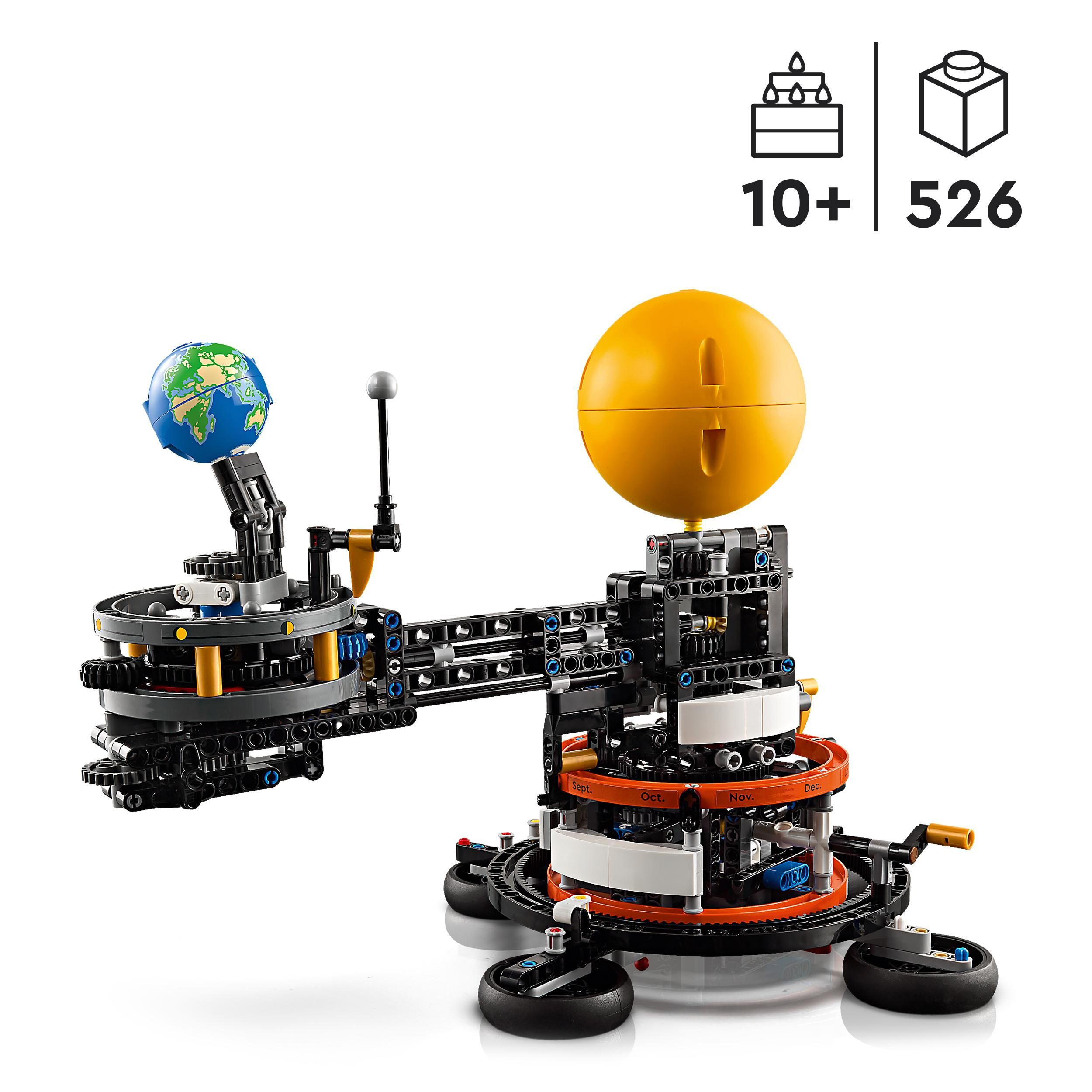 Voir la diapositive 3 : LEGO Technic 42179 - La Planète Terre et la Lune en Orbite, Jouet, Thème du Système Solaire