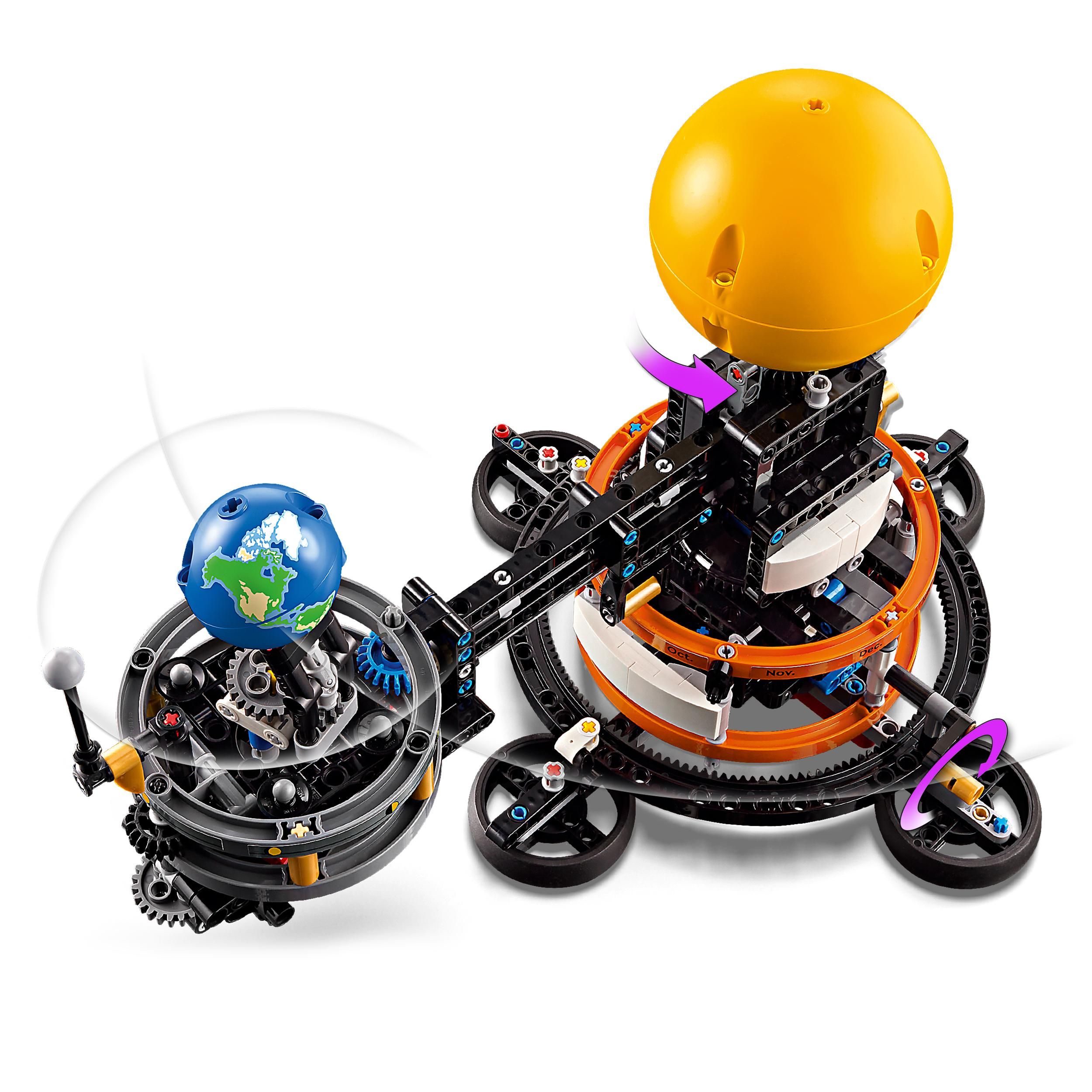 Voir la diapositive 4 : LEGO Technic 42179 - La Planète Terre et la Lune en Orbite, Jouet, Thème du Système Solaire