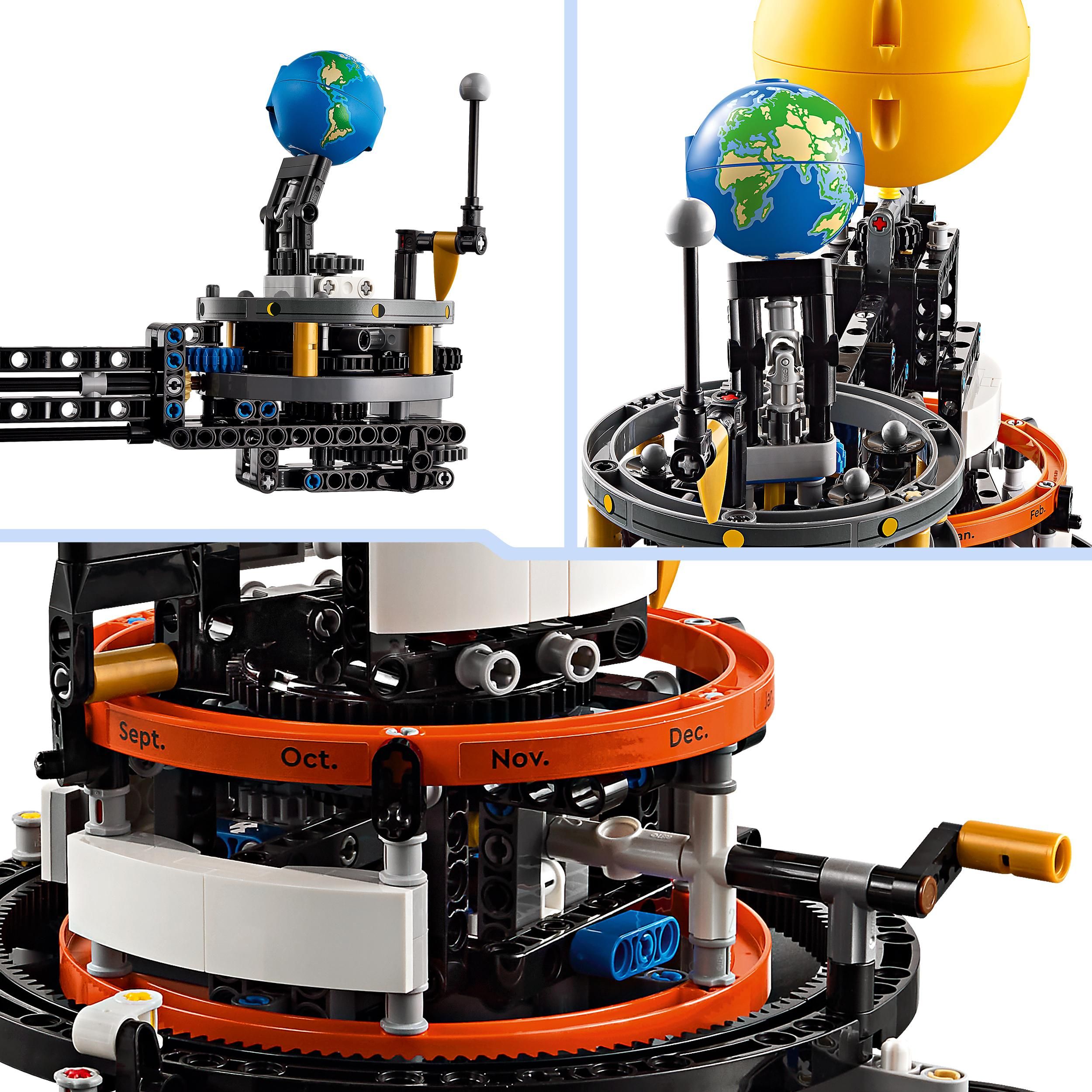 Voir la diapositive 5 : LEGO Technic 42179 - La Planète Terre et la Lune en Orbite, Jouet, Thème du Système Solaire