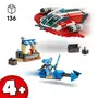 LEGO Star Wars 75384 Le Crimson Firehawk, Jouet de Construction avec Speeder Bike et Minifigurines