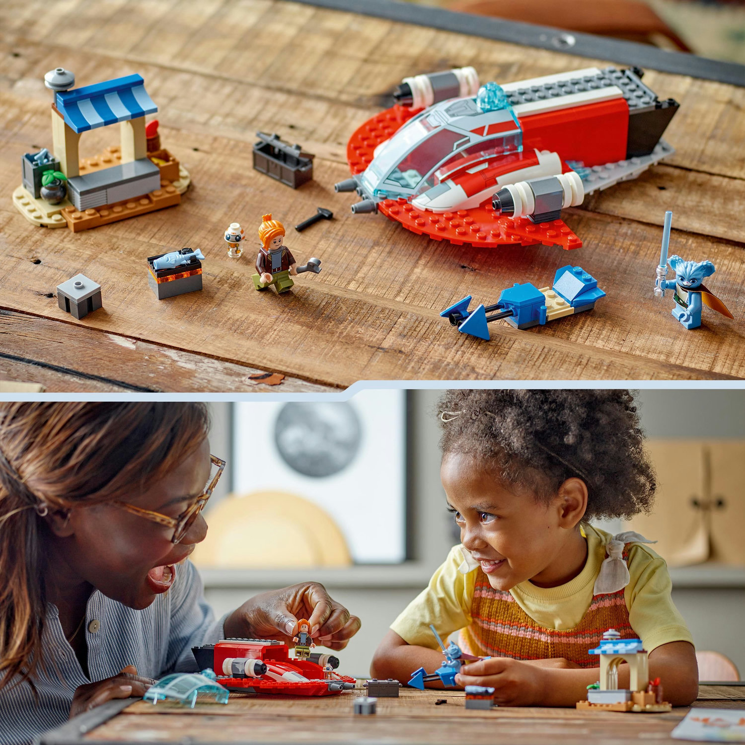 Voir la diapositive 7 : LEGO Star Wars 75384 Le Crimson Firehawk, Jouet de Construction avec Speeder Bike et Minifigurines