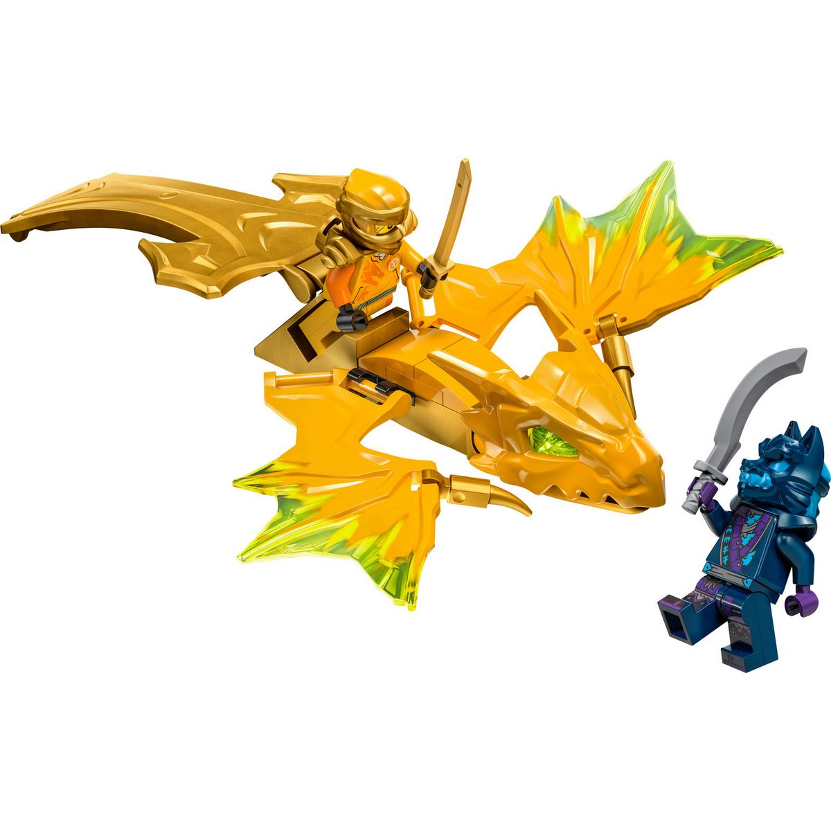 LEGO NINJAGO 71803 L'Attaque du Dragon Rebelle d'Arin, Jouet Ninja de Dragon et Figurines incluant Arin avec Mini-Katana