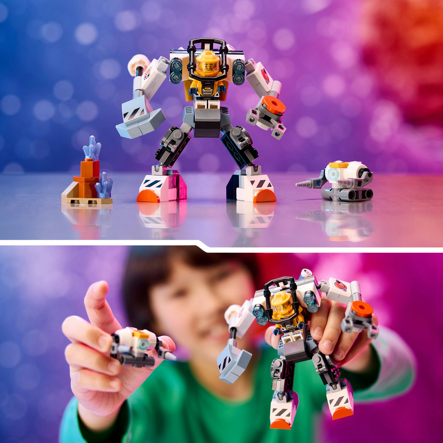Voir la diapositive 6 : LEGO City 60428 Le Robot de Chantier de l'Espace, Jouet de Figurine de Robot avec Tenue Spatiale, Cadeau Enfants 6 Ans