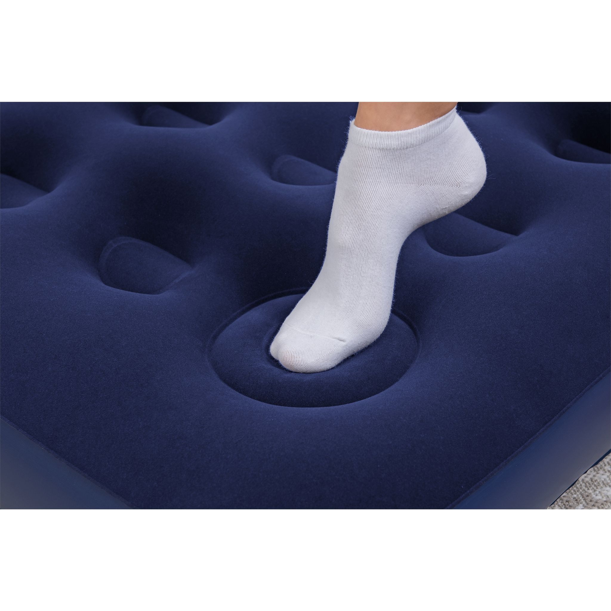 Voir la diapositive 5 : BESTWAY Matelas gonflable avec pompe à pied intégrée 1 place 185x76x22 cm - Bleu