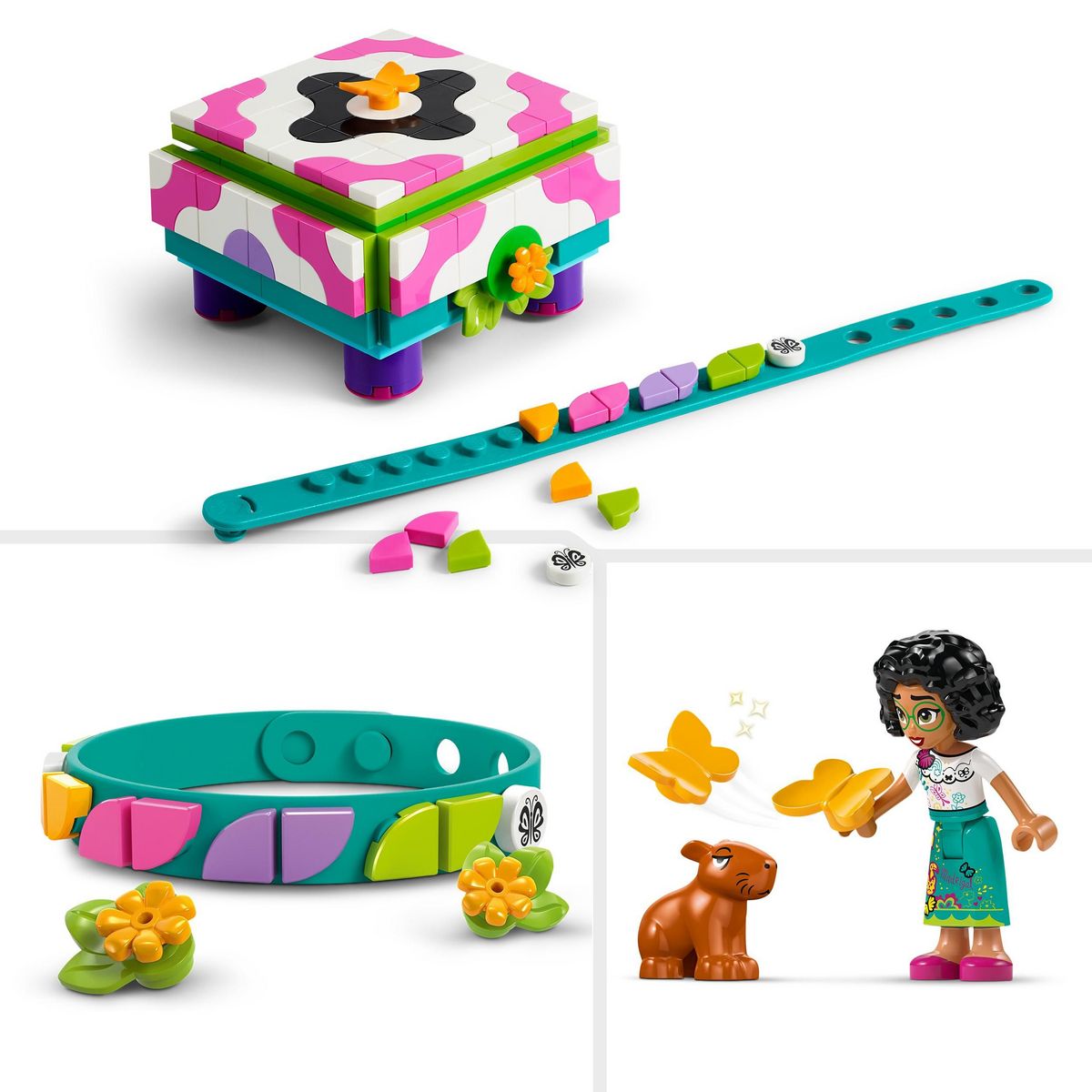 LEGO LEGO Disney Encanto 43239 Le Cadre Photo et la Boîte à Bijoux de Mirabel, Jouet Créatif