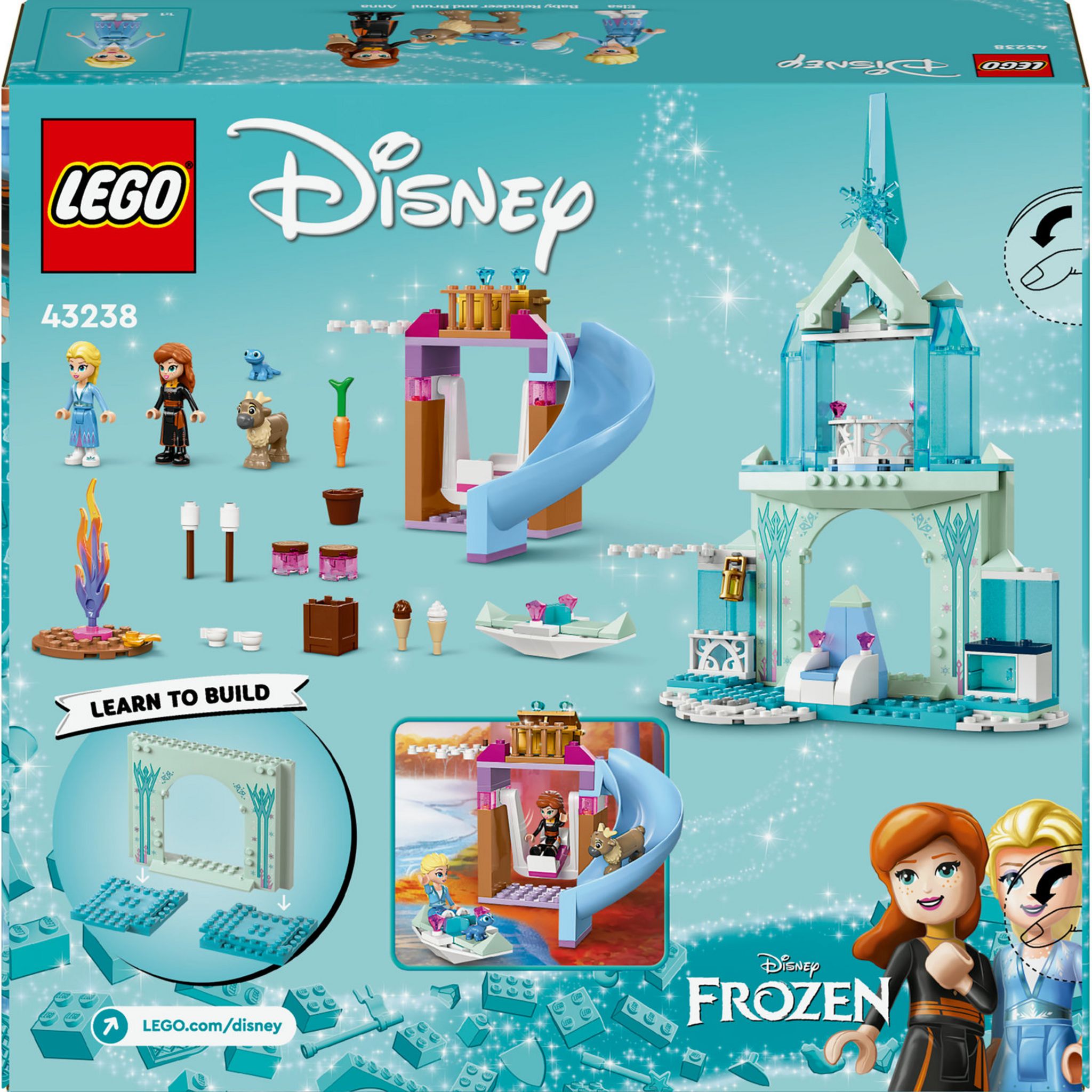 Voir la diapositive 7 : LEGO Disney Princess 43238 Le Château de Glace d'Elsa, Jouet de Princesse La Reine des Neiges, 2 Figurines Animales
