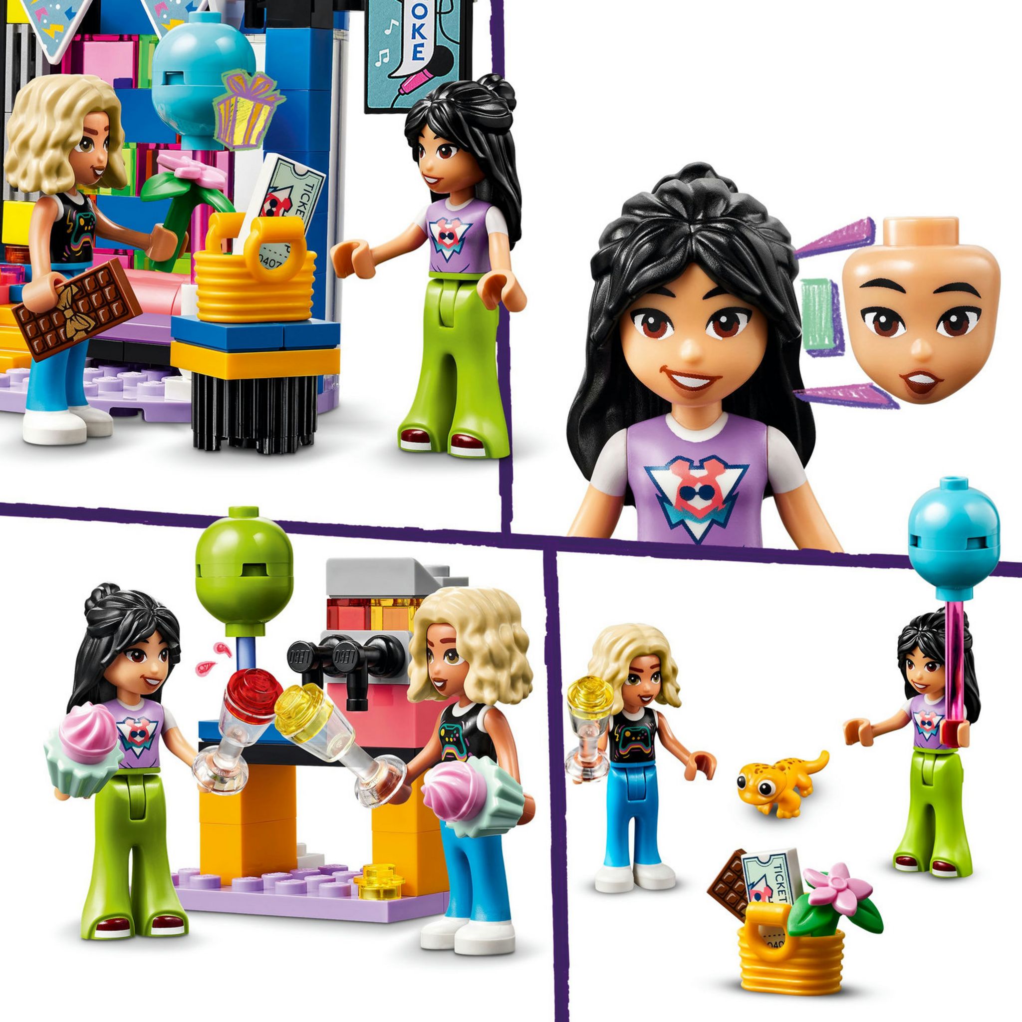 Voir la diapositive 5 : LEGO Friends 42610 Le Karaoké, Jouet Musical avec Poupées et Figurines Liann et Nova et un Gecko