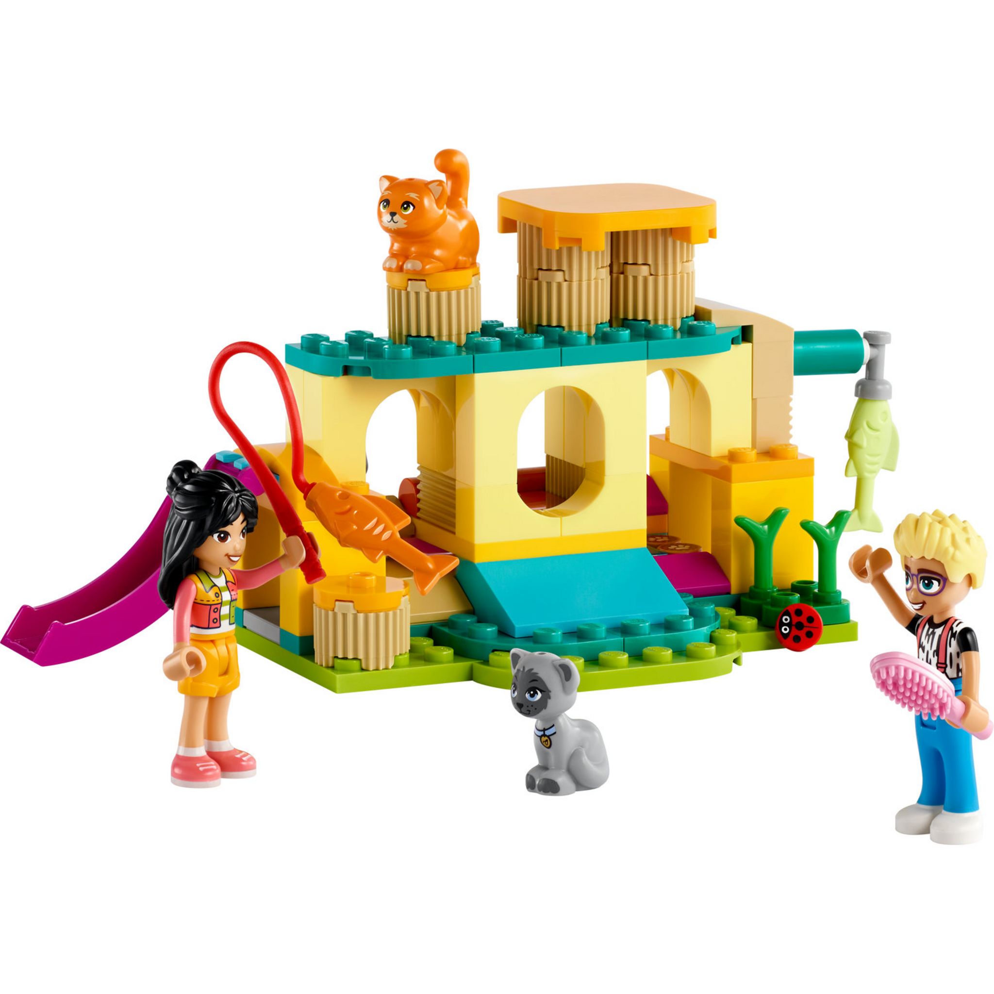 Voir la diapositive 2 : LEGO Friends 42612 Les Aventures des Chats au Parc, Jouets avec Animaux et Figurines, dont Olly, Liann et 2 Figurines de Chat