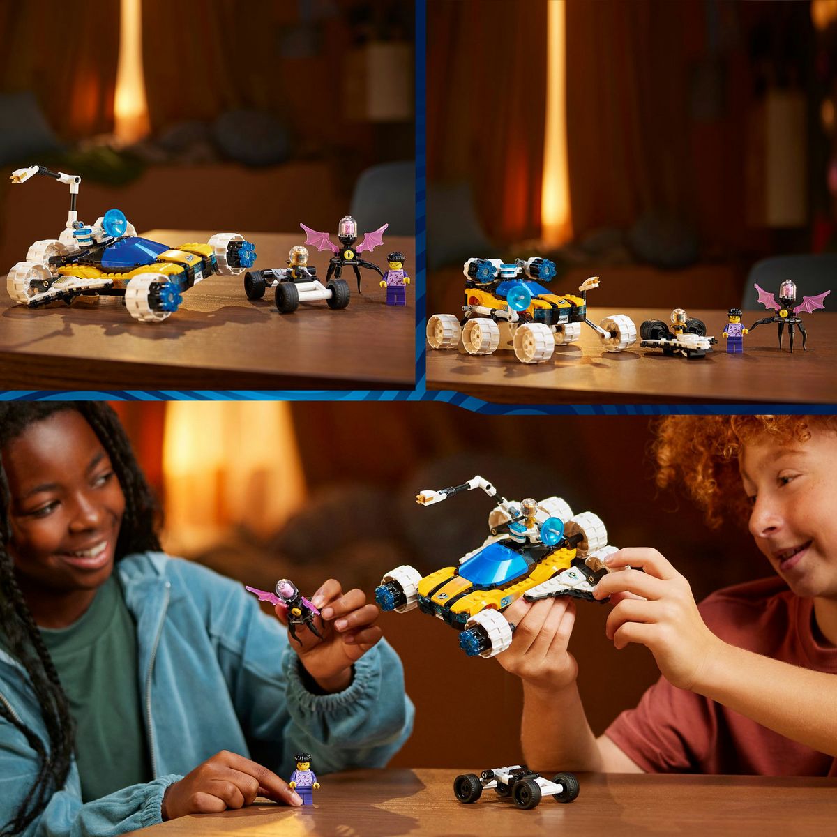 LEGO DREAMZzz 71475 La Voiture de l'Espace de M. Oz, Jouet de Véhicules, avec Minifigurines M. Oz, Albert et Jayden