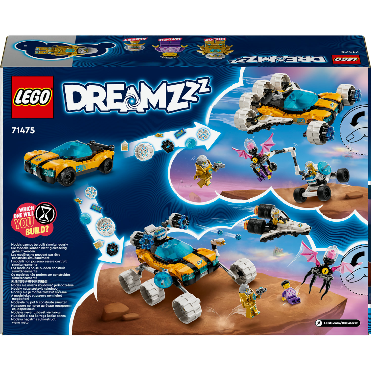 Voir la diapositive 7 : LEGO DREAMZzz 71475 La Voiture de l'Espace de M. Oz, Jouet de Véhicules, avec Minifigurines M. Oz, Albert et Jayden