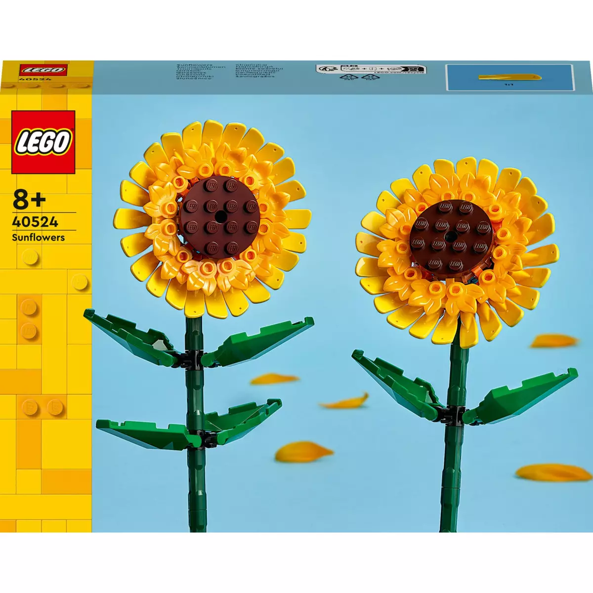 LEGO Creator 40524 Tournesols, Kit de Construction de Fleurs Artificielles, Chambre d'Enfant ou Décoration de Maison