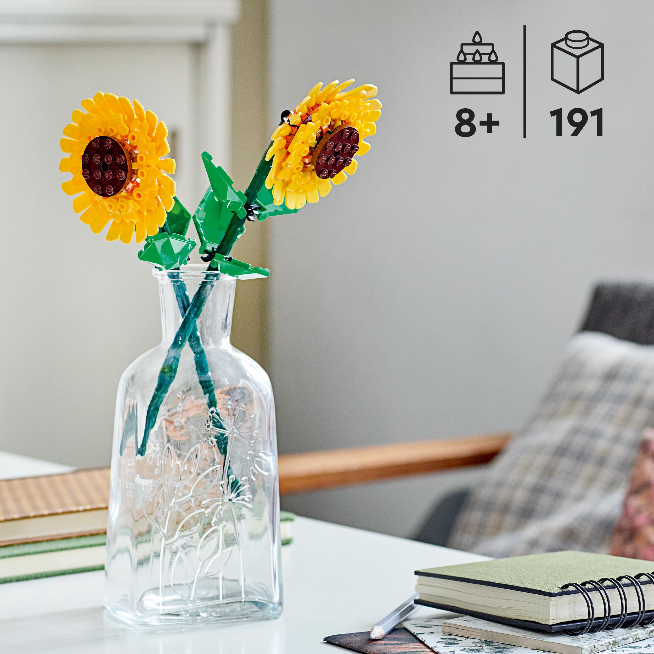Voir la diapositive 3 : LEGO LEGO Botanicals 40524 Tournesols - Jeu de Construction de Fleurs Artificielles dès 8 ans