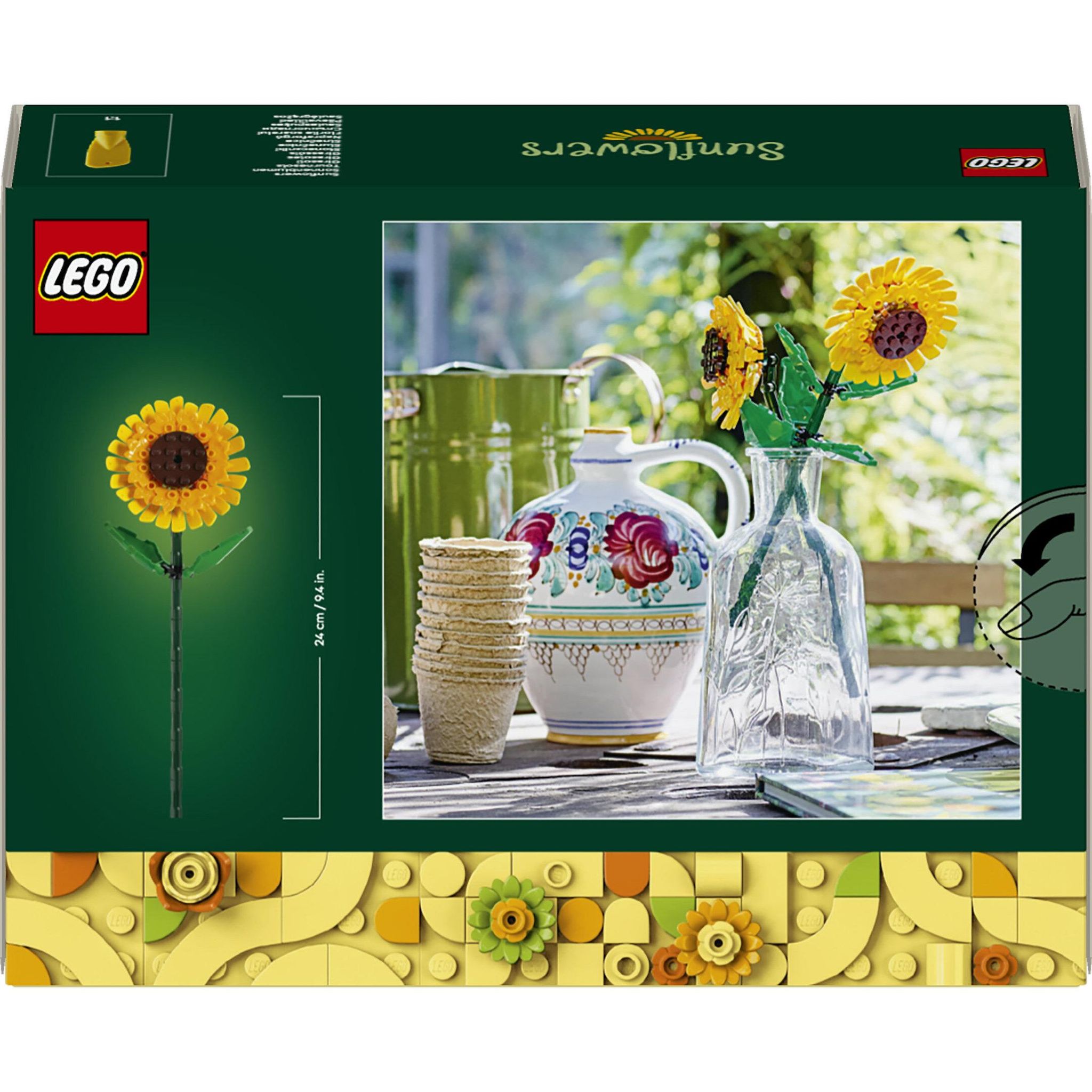 Voir la diapositive 7 : LEGO Botanicals 40524 Tournesols - Jeu de Construction de Fleurs Artificielles dès 8 ans