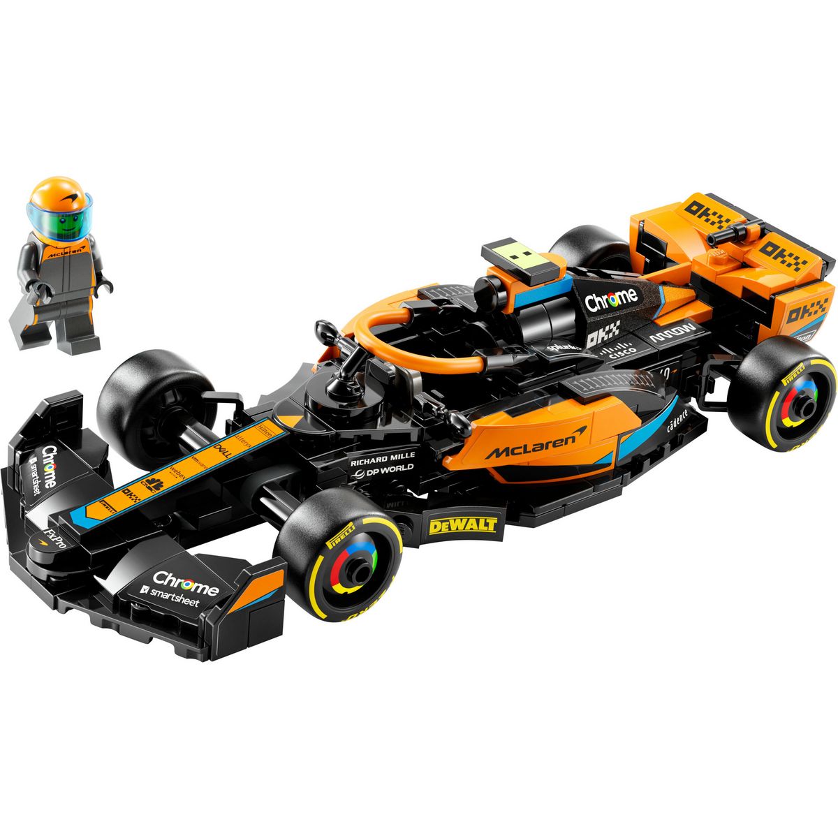 LEGO LEGO Speed Champions 76919 La Voiture de Course de Formule 1 McLaren 2023, Véhicule Jouet