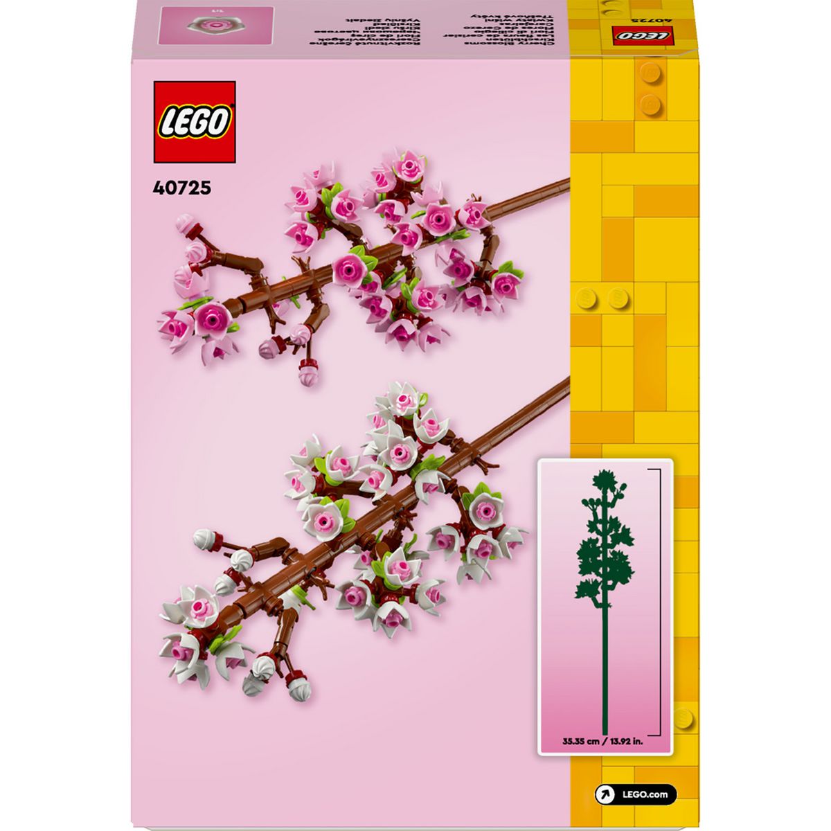 LEGO Creator 40725 Les Fleurs de Cerisier, Décoration de Chambre et Accessoire de Bureau, Modèle Bouquet de Fleurs