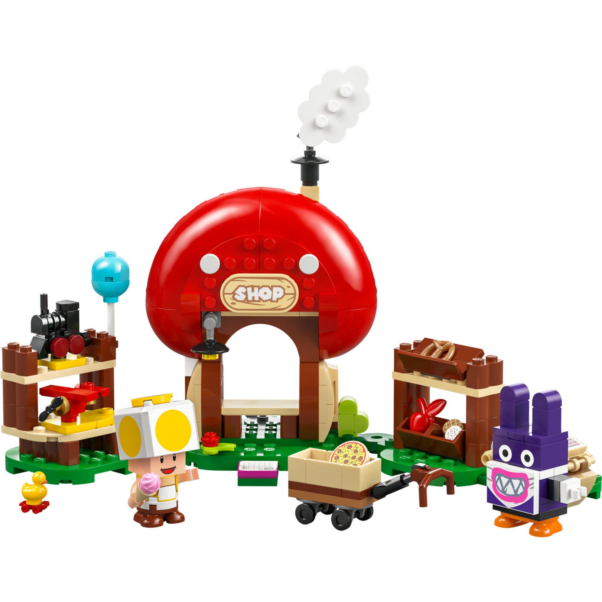 Voir la diapositive 2 : LEGO Super Mario 71429 Ensemble d'Extension Carottin et la Boutique Toad, Jouet pour Enfants Dès 6 Ans avec 2 Figurines