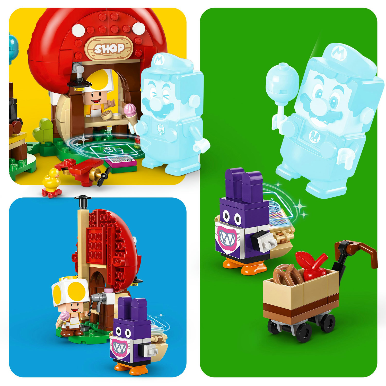 Voir la diapositive 5 : LEGO Super Mario 71429 Ensemble d'Extension Carottin et la Boutique Toad, Jouet pour Enfants Dès 6 Ans avec 2 Figurines