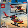 Voir la diapositive 8 : LEGO City 60411 L'Hélicoptère de Secours des Pompiers, Jouet avec Minifigurines de Pilote Pompier, Cadeau pour Enfants