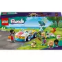LEGO Friends 42609 La Voiture Électrique et la Borne de Recharge, Jouet de Voiture, avec les Figurines Nova et Zac