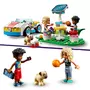 LEGO Friends 42609 La Voiture Électrique et la Borne de Recharge, Jouet de Voiture, avec les Figurines Nova et Zac