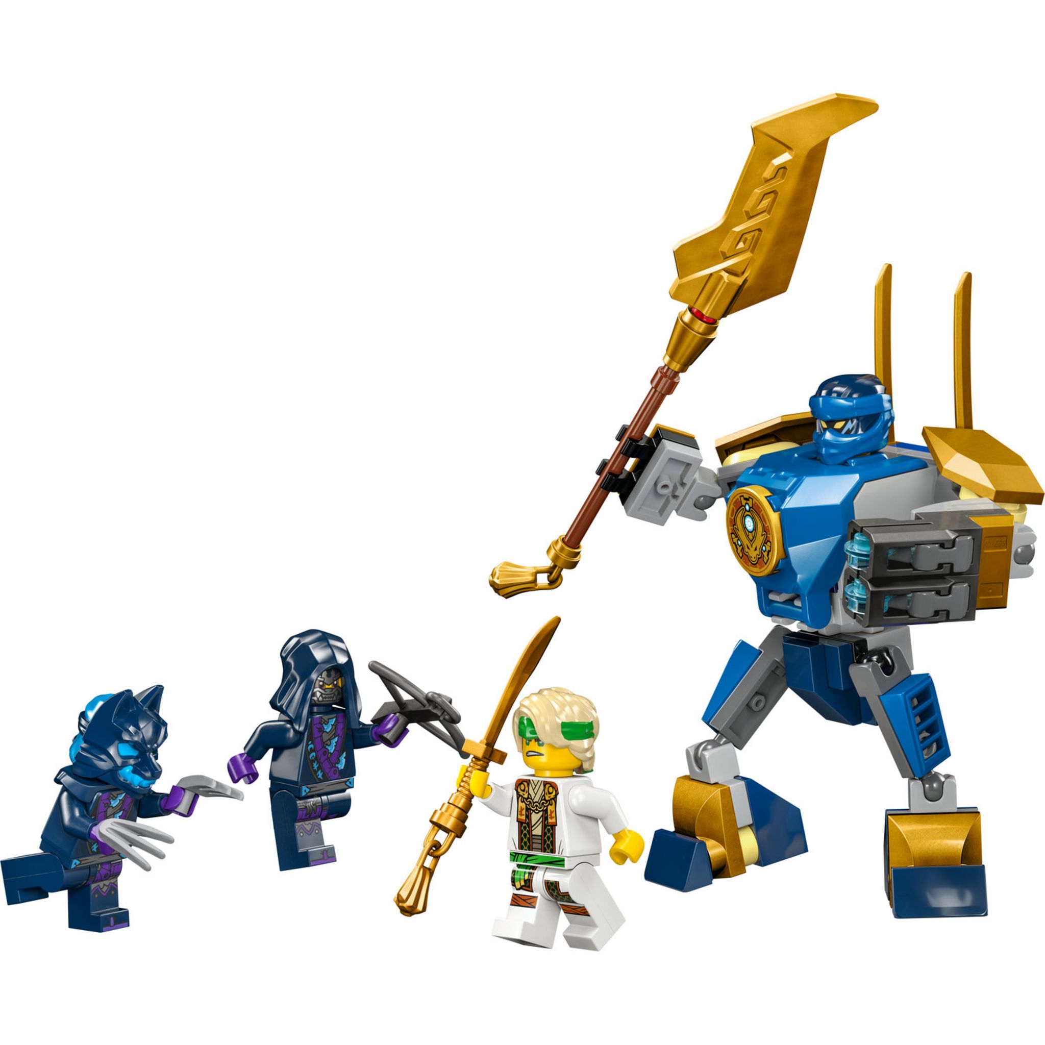 Voir la diapositive 2 : LEGO NINJAGO 71805 Pack de Combat : le Robot de Jay, Jouet de Ninja pour Enfants avec Figurines incluant Jay