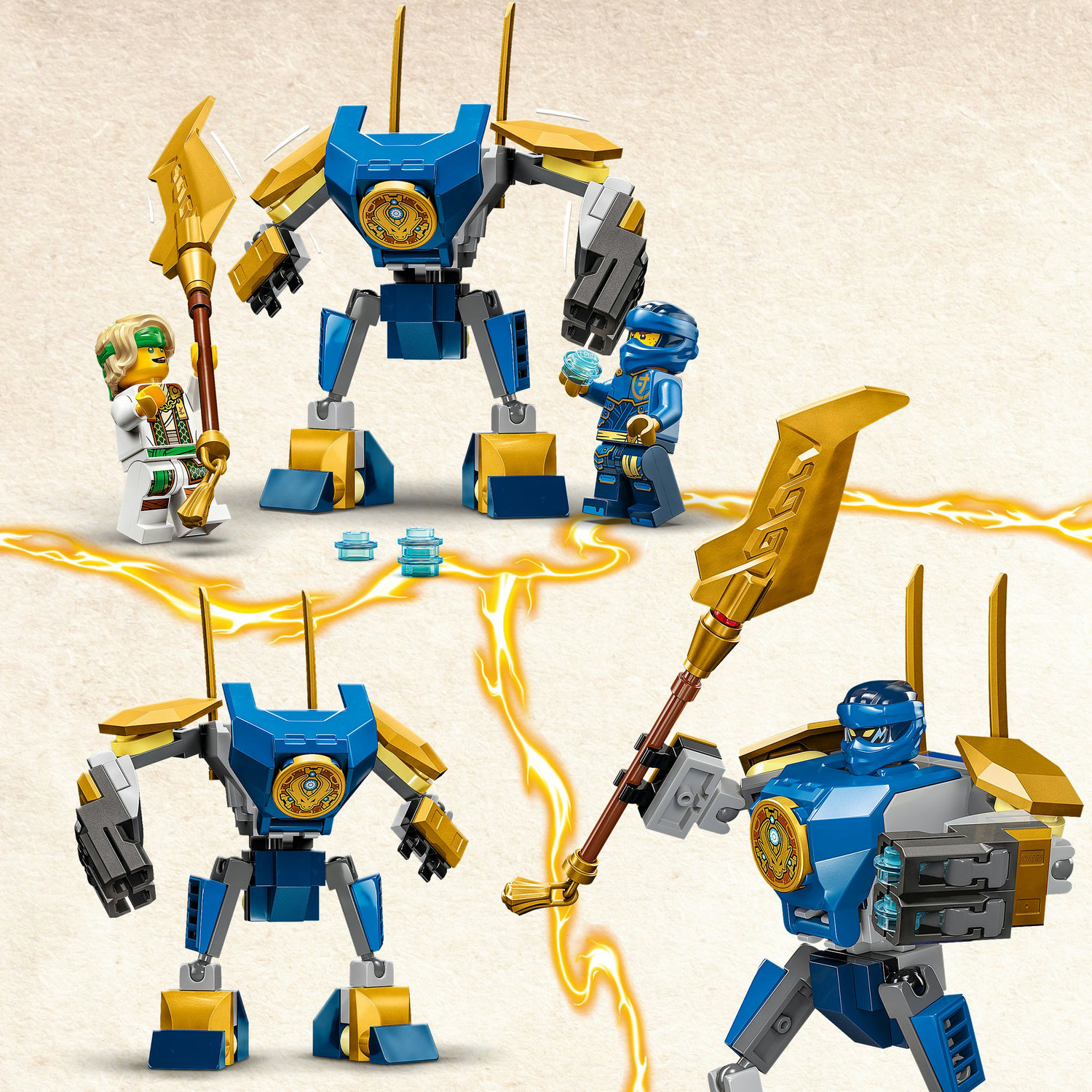 Voir la diapositive 4 : LEGO NINJAGO 71805 Pack de Combat : le Robot de Jay, Jouet de Ninja pour Enfants avec Figurines incluant Jay