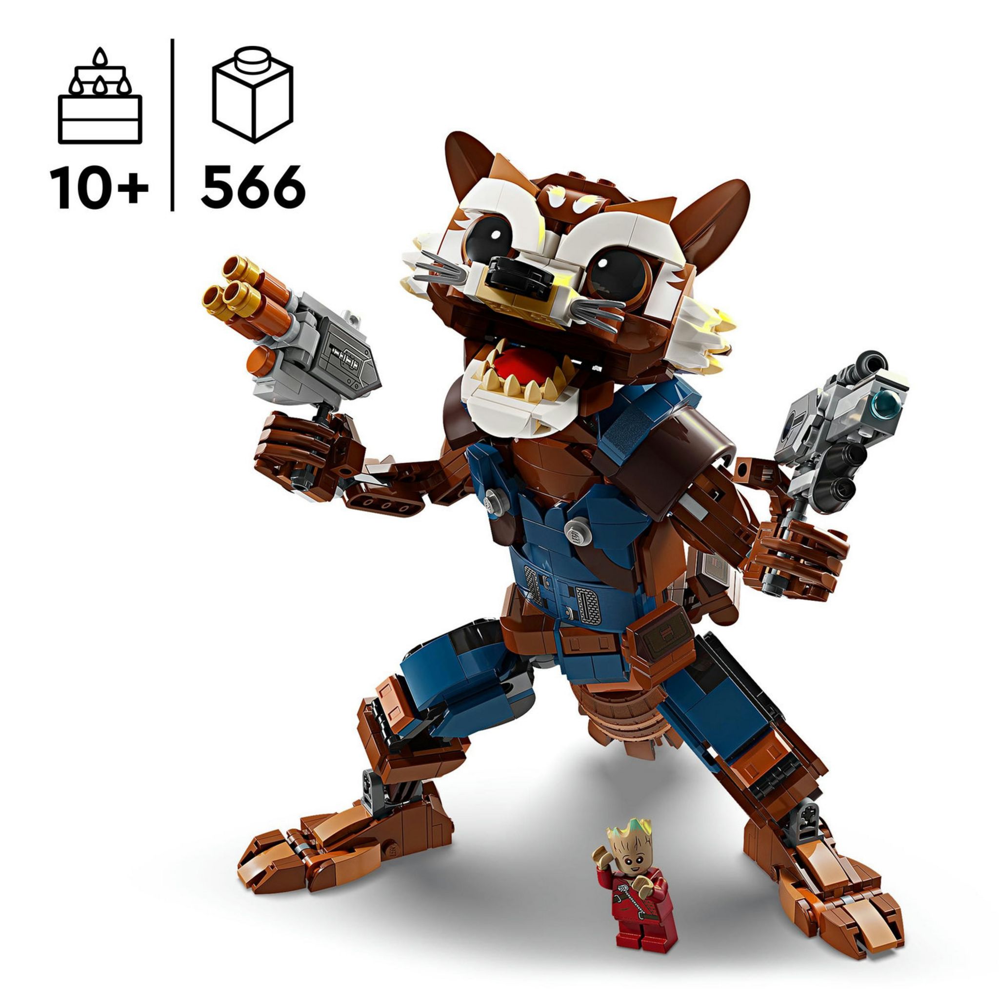 Voir la diapositive 3 : LEGO Marvel 76282 Rocket et Bébé Groot, Jouet pour Enfants, Film Les Gardiens de la Galaxie, Figurine de Super-Héros
