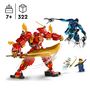 Voir la diapositive 3 : LEGO NINJAGO 71808 Le Robot Élémentaire du Feu de Kai, Jouet Ninja avec Figurine Personnalisable Plus Minifigurines Kai et Zane