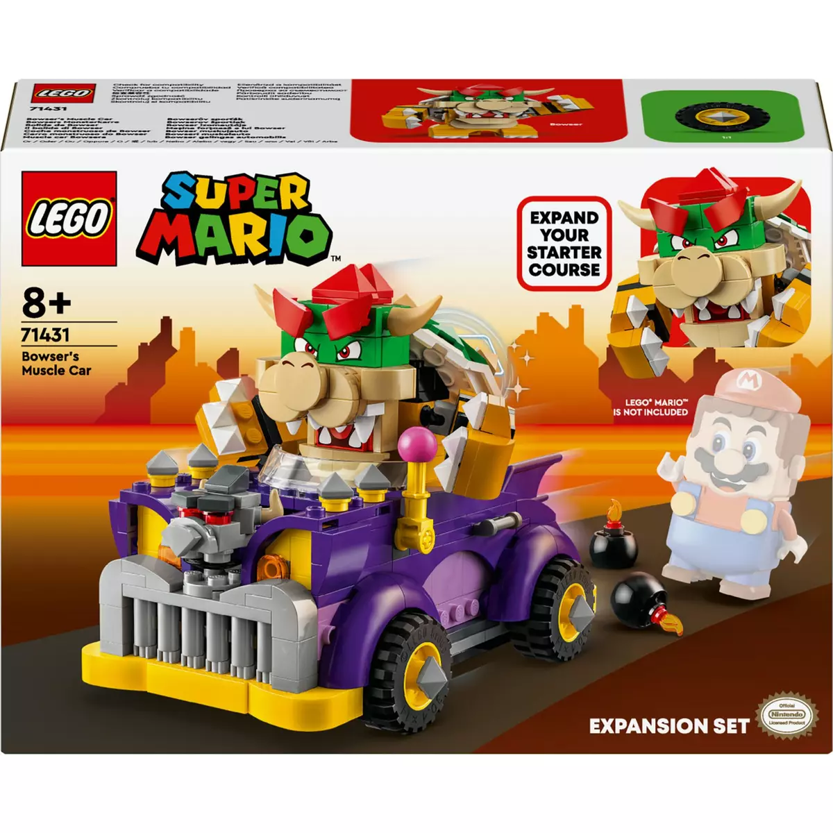 LEGO Super Mario 71431 Ensemble d'Extension Bolide de Bowser, Jouet de Kart  pour Enfants Dès 8 Ans avec Figurine Bowser pas cher 
