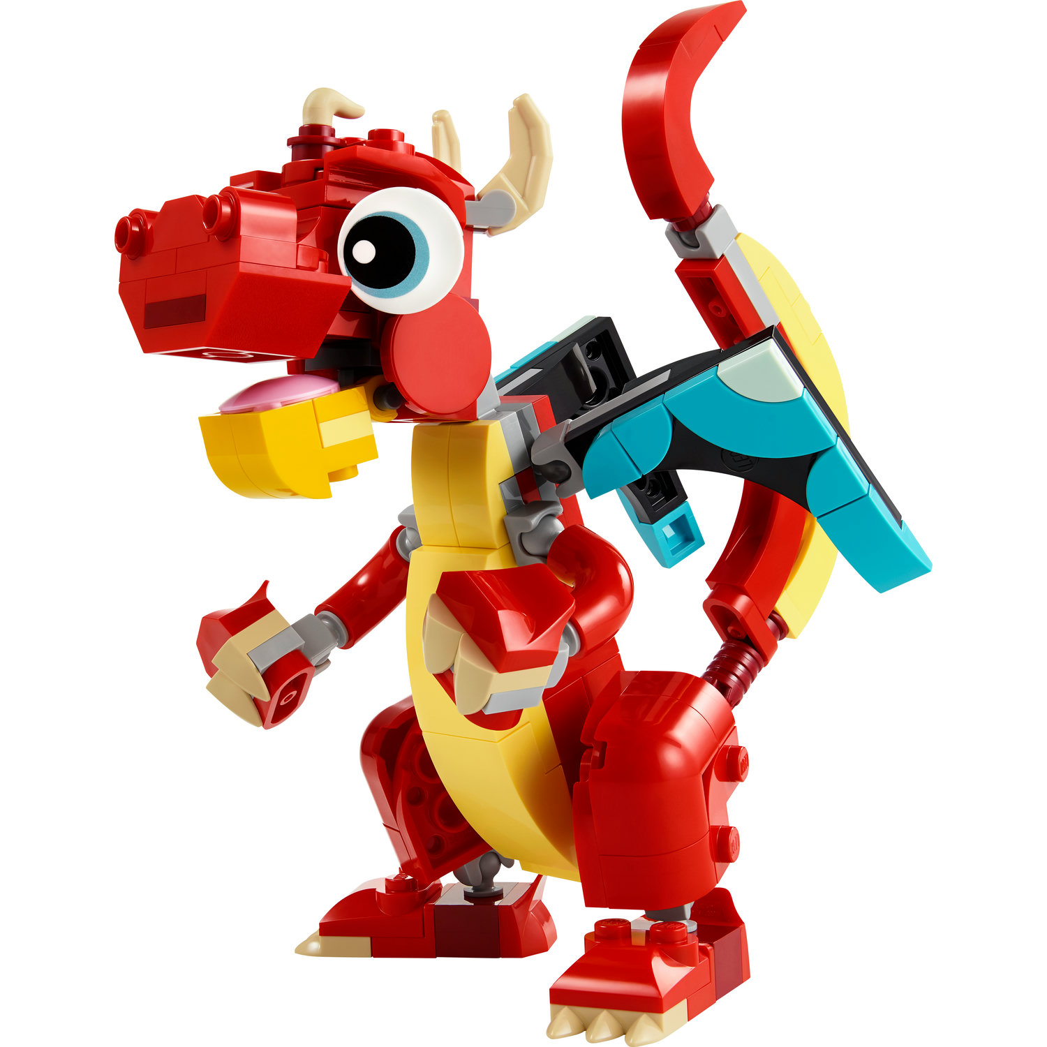 Voir la diapositive 2 : LEGO LEGO Creator 3en1  31145 Le Dragon Rouge; Jouet avec 3 Figurines d'Animaux, dont un Dragon Rouge, un Poisson et un Phénix