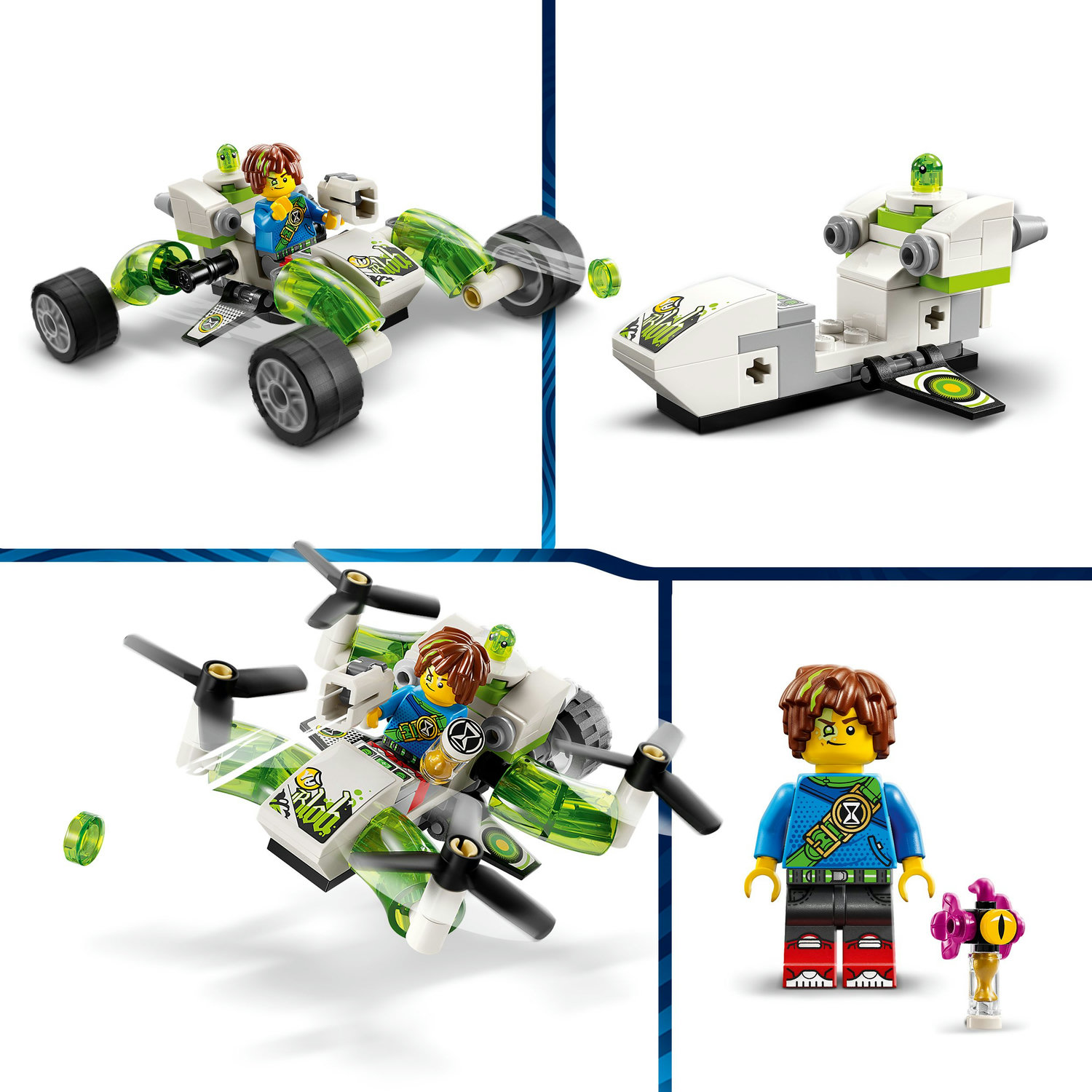 Voir la diapositive 4 : LEGO DREAMZzz 71471 La Voiture tout-terrain de Mateo, Jouet avec Figurines, Buggy et Quadcopter Convertibles