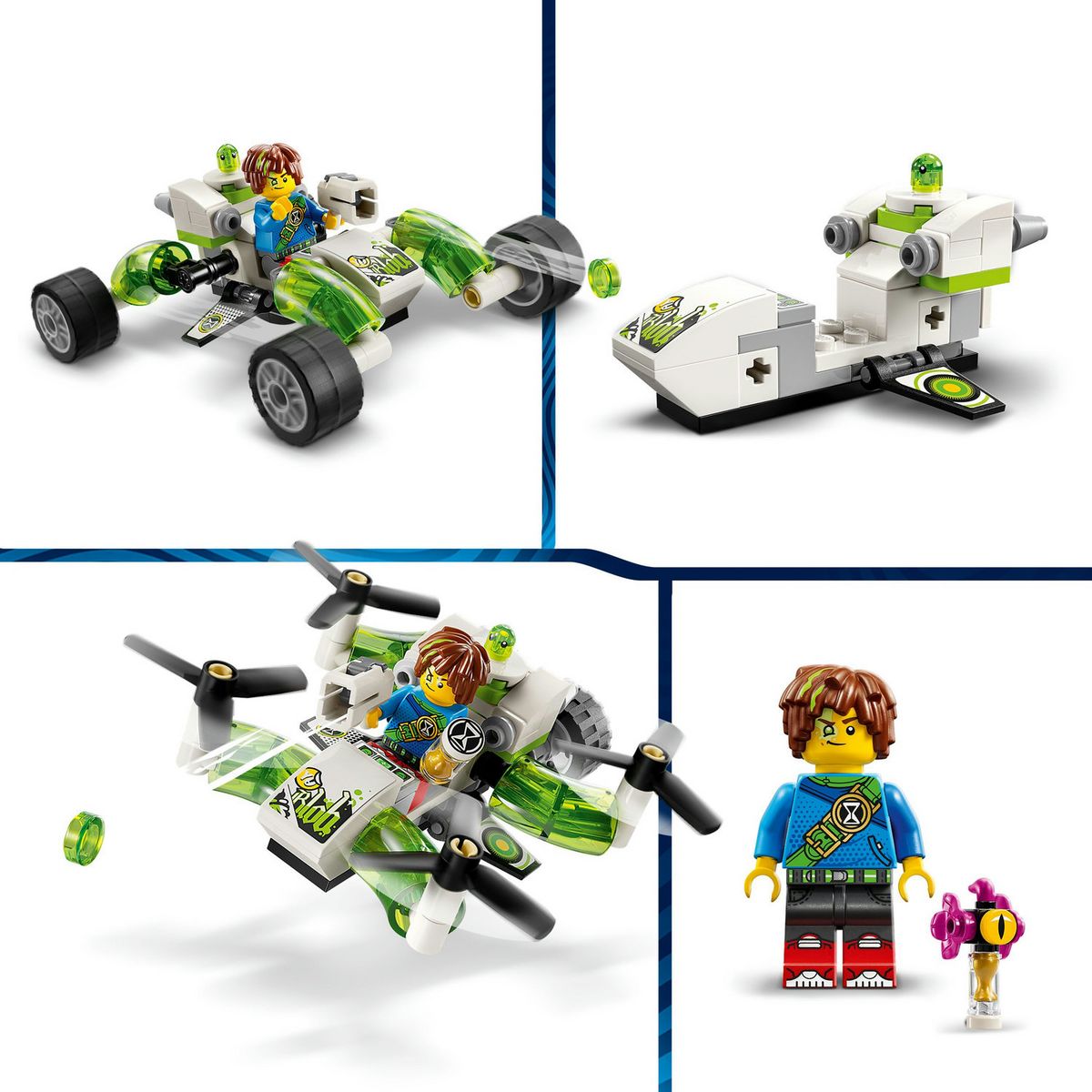 LEGO DREAMZzz 71471 La Voiture tout-terrain de Mateo, Jouet avec Figurines, Buggy et Quadcopter Convertibles