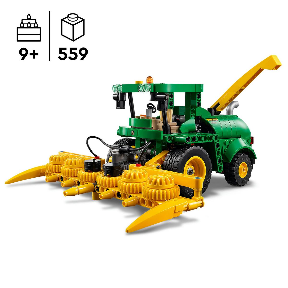 LEGO Technic 42168 John Deere 9700 Forage Harvester, Jouet de Tracteur Agricole, Cadeau Enfants 9 Ans