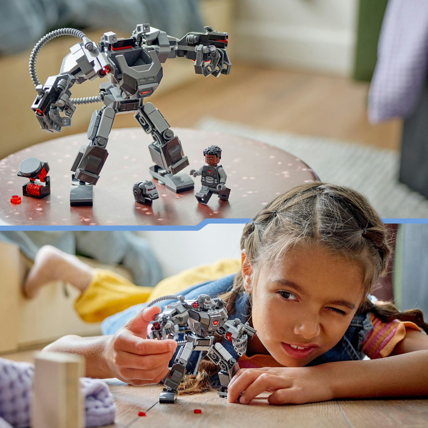 Voir la diapositive 5 : LEGO Marvel 76277 L'Armure Robot de War Machine, Jouet de Robot avec : 3 Canons de Tir, Personnage MCU