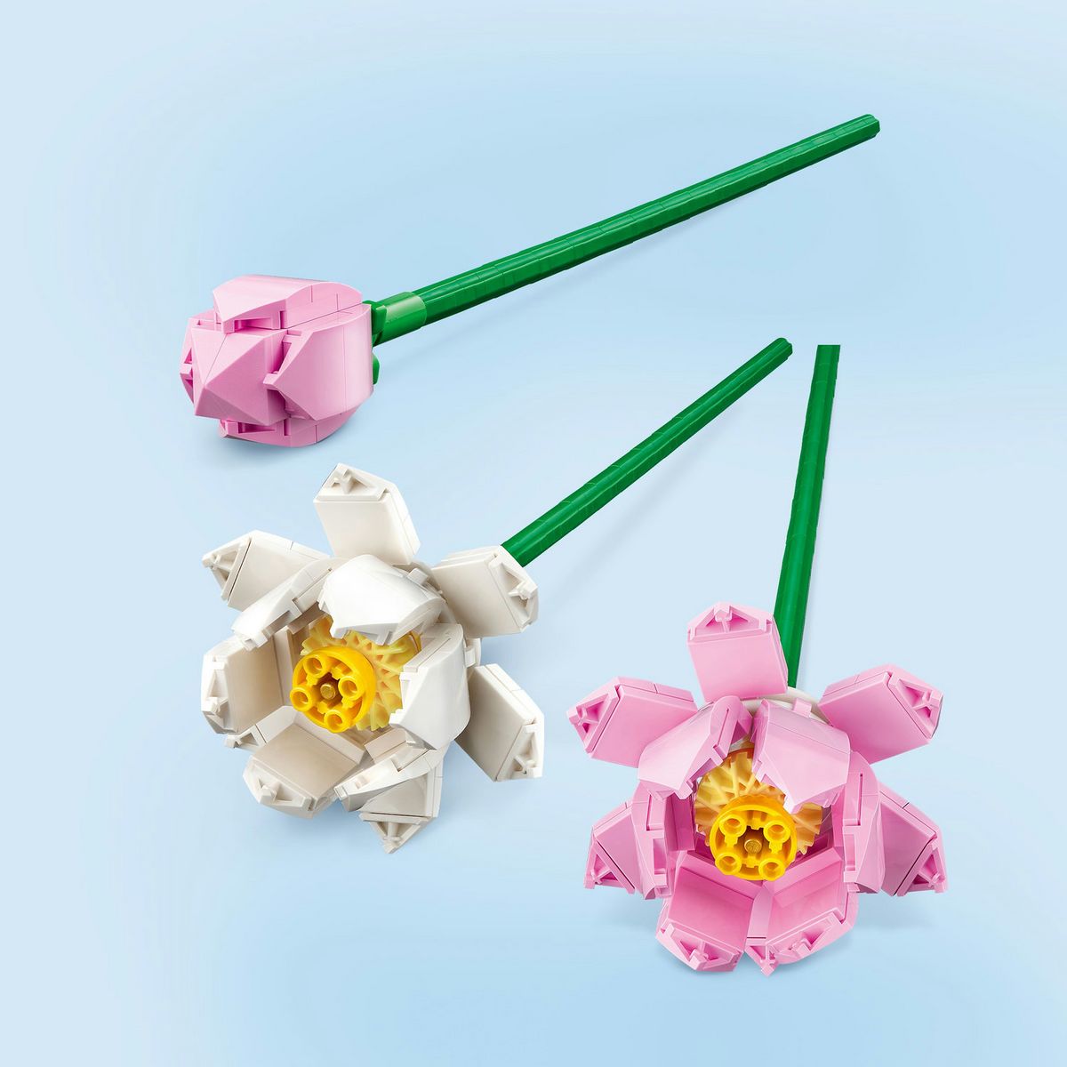 LEGO Creator 40647 Les Fleurs de Lotus, Kit de Construction pour Filles et Garçons Dès 8 Ans, avec 3 Fleurs Artificielles
