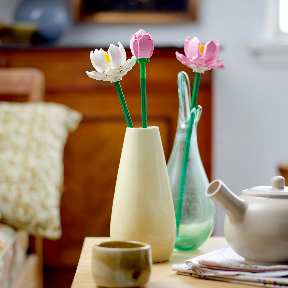 LEGO Creator 40647 Les Fleurs de Lotus, Kit de Construction pour Filles et Garçons Dès 8 Ans, avec 3 Fleurs Artificielles