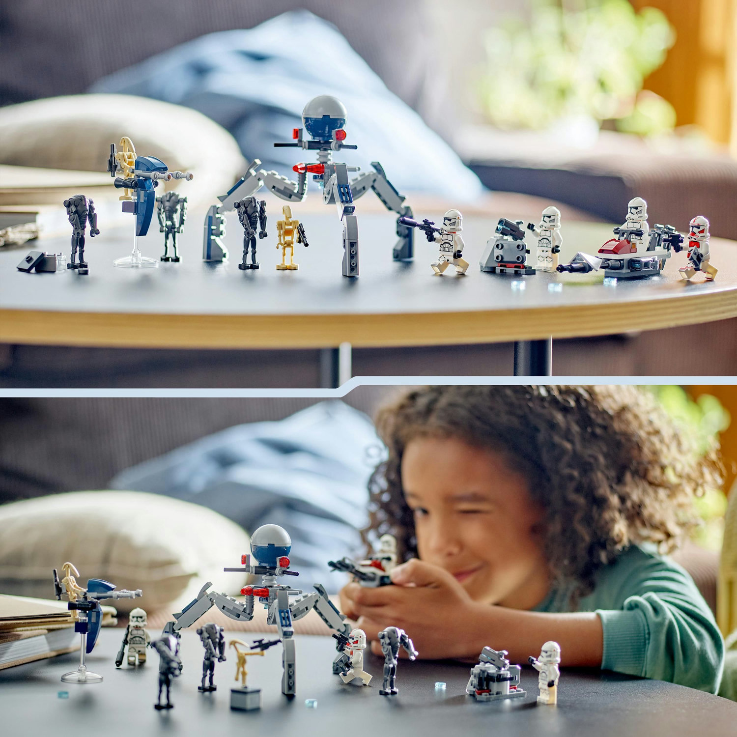 Voir la diapositive 7 : LEGO LEGO Star Wars 75372 Pack de Combat des Clone Troopers et Droïdes de Combat, Jouet avec Speeder Bike et Figurine