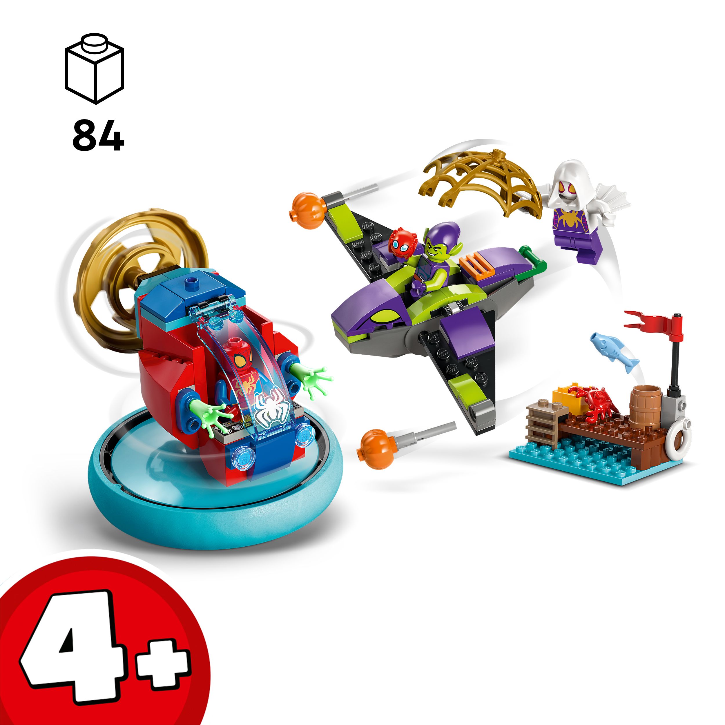 Voir la diapositive 3 : LEGO Marvel 10793 - Spidey contre le Bouffon Vert